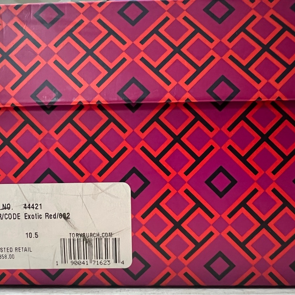 Tory Burch Red Chunky Heel Clog